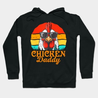 chicken  Poultry Farmer Father's Day chicken dad Hoodie